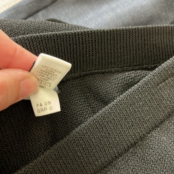 St John Caviar Santana Knit A Line Panel Knee Skirt - Picture 7 of 7